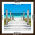 thumbnail image 2 of Art.com Cuba Fuerte Collection SQ - Boardwalk on the Beach Photographic Print by Philippe Hugonnard, Brown Frame Wall Art, 38" x 38", 2 of 3