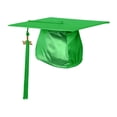 thumbnail image 3 of Shiny Green Graduation Cap  Tassel, 3 of 7