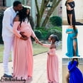 thumbnail image 3 of Accessoire Photo Robe Maxi pour Femmes Enceintes Robe de Maternité Mère Fille Assortie, 3 of 5