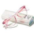 thumbnail image 5 of Women Square Reading Glasses 1.00 Anti-blue Light Transparent Pink Stylish Readers +1.00, 5 of 5
