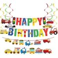thumbnail image 1 of Transporte Banner de feliz cumpleaños Decoraciones para fiestas de cumpleaños Coche Autobús Tren Barco Helicóptero Semáforo Accesorios para fotos para niños Tema de transporte Decoraciones para fiestas de cumpleaños Sailing Electrónica, 1 of 4