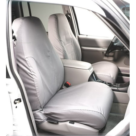 Covercraft SeatSaver Front Row Custom Fit Seat Cover for Select Chevrolet/GMC Models - Polycotton (Grey)