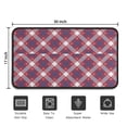 thumbnail image 5 of Red Blue White Star Plaid Checkered Pattern Door Rugs,Washable Non Slip Door Mats Indoor,Decorative Door Mats,Entry Mat Indoor for Entrance,Bedroom,Kitchen,Bathroom,30"x17", 5 of 6