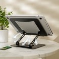 thumbnail image 3 of Laptop Stand with 360° Rotating Base, Byseng Ultra-Stable Metal Swivel Laptop Stand, Ergonomic Folding Laptop Riser Fits 10” to 17” Laptops, 3 of 9