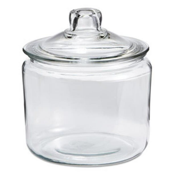 ANH 69832T 3 qt Heritage Hill Glass Jar with Glass Lid, Clear Walmart