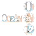 thumbnail image 4 of Wooden Mediterranean Style Ocean Sign Creative Delicate Desktop Sign Ornament, 4 of 4