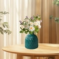 thumbnail image 5 of Plastic Imitation Glazed Vase Decorative Flower Pot Modern Home Decor Blue White Orange 15x11x5cm Lightweight for Living Room TV Cabinet Dried Flower Arrangement, 5 of 5