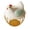 D, variant on SUYOLL Modern Farmhouse Hen Shaped Egg Basket Sleek Decorative Wire Organizer With Lid Nice For Countertop Kitchen Storage