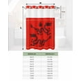 thumbnail image 6 of No Hook Shower Curtain with Snap in Liner, Chinese New Year Auspicious Totem Red Dragon Hotel Shower Curtains for Bathroom, Washable Shower Curtain Liner Set with Mesh Top Window, 48"x72", 6 of 6