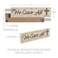 thumbnail image 2 of Celebrate Grace He Gave All w/ Crown Of Thorn On Cross MDF Wall Sign 2.75x11x0.75, 2 of 4