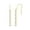 Yellow Gold Vermeil Plated Silver - White Diamonds, variant on 14K Yellow Gold Vermeil Baguette and Round White Diamond Dangle Earrings for Women, 1/6 Ct