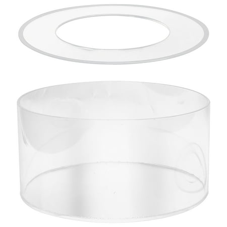 

WHAMVOX Transparent Acrylic Cake Stand for Parties and Events with Round Shape and Reusable .8 Inches