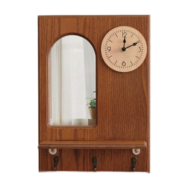 Llavero para colgar llaves de pared, adorno de fácil montaje, multiusos, para montar en la pared. Estante rectangular