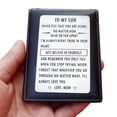 thumbnail image 4 of Guardurnaity Wallet Card Gift Meaningful Metal Craft Insert Money Decoration Ornaments Titanium Steel Bag Decor Son DIY Gifts Men Wallets Type3, 4 of 6