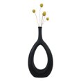thumbnail image 2 of Florero hueco de cerámica moderno de foto de los accesorios de negro alto Sunnimix jarrones de flores decorativas, 2 of 6