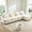 Beige, variant on Teddy Fleece 4-Seat Sectional Sofa, Curved Cloud Couch with Movable Ottoman, Modular L-Shaped Sofa with Double-Layer Cushion & Lumbar Pillows, Modern Upholstered Couch for Living Room