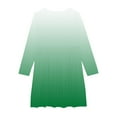 thumbnail image 4 of Delliss Baby Girl Long Sleeve Crew Neck Gradient Stylish Dress Flowy Swing Skirt 4-14 Years, 4 of 4
