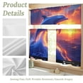 Dolphin Sunset Ocean Splash Kitchen Curtain Valance Tier Set, 3 Pieces ...