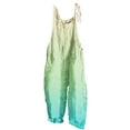 thumbnail image 3 of QATAINLAV Rompers for Women 2024 Sleeveless Strap Jumpsuits Casual Cotton Linen Overalls Trendy Gradient Print Jumpsuit Loose Wide Leg One Piece Pants Deal of The Day Prime Today Yellow L, 3 of 6