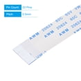 thumbnail image 3 of Uxcell 11.81'' 22 Pins FFC FPC Flat Flexible Cable(A Type) for LCD Laptop Plastic White  5pcs, 3 of 4