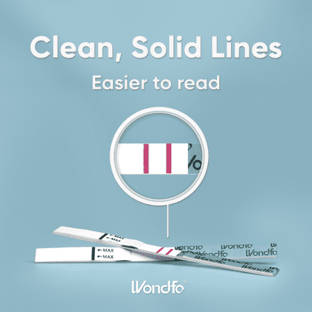 Wondfo - 50 Count Individually Ovulation Test Strips - Detecting LH Surge & Highly Sensitive at Home Test Kit (50 Count) - W2-S50
