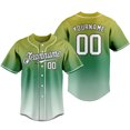thumbnail image 1 of Custom Gradient Baseball Jersey Full Buton Short Sleeve T-shirt Personalized Name Logo Number Adult Kids Training Uniform Unisex LS, 1 of 1