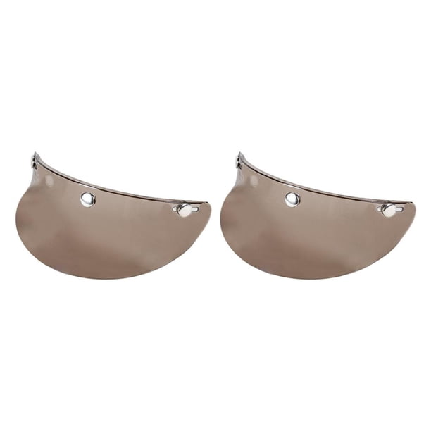 Speravity 3-Snap Visera para casco de motocicleta Peak Sun Visor Té transparente Té transparente 2piezas