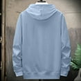 thumbnail image 3 of Chiccall Cotton Hoodies for Men Classic Solid Drawstring Casual Hooded Sweatshirts 2025 Fashion Comfy Pullover Tops with Pocket, 3 of 5