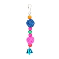 thumbnail image 3 of Bird Cage Toy Interactive Rattan Ball Hanging Parrot Bite Toy Parakeet Chew Toy, 3 of 10