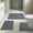 Gray, variant on GoXteam Bathroom Rugs Chenille Bath mat 3 Piece Set, Super Absorbent, Strong PVC Non Slip Backing, Bath mats for Bathroom, Plush Shaggy, Thick, Machine Washable, Bathtub, Toilet, Dark Gray