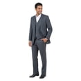 thumbnail image 3 of Mens Pinstripe 3 Piece Suit Set Modern Fit, Notch Lapel, 3 of 4