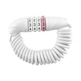 thumbnail image 4 of Candado para casco de bicicleta, candados para bicicleta, candados de cable portátiles profesionales para bicicleta, candado de cable combinado para Blanco, 4 of 8