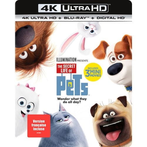 The Secret Life Of Pets (4K Ultra HD + Blu-ray + Digital HD) (Bilingual)
