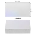 thumbnail image 2 of Uxcell 100 Business Card Stock 3.5" x 2" Blank Business Cards for Laser Printer Small Message Card Graffiti Scrapbooking DIY Thanks Cards, Laser Silver, 2 of 6
