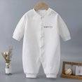 thumbnail image 2 of CAUYDY Baby Girl Gift Newborn Sleepers Preemie Clothing Fall Winter Long Sleeve Romper Infant Girls Pajamas Toddler One-Pieces 0 3 6 9 Months 1T 2T Sizes 10-16 Months,White, 2 of 6
