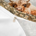thumbnail image 4 of jejeloiu Highland Cow Farm Windmill Duvet Cover Set Kids,Floral Farm Print Bedding Full,3pcs(No Comforter), 4 of 6