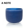 TOPFUND Indigo A Note Crystal Singing Bowl Third eye Chakra 8 inch with Singing Bowl Rubber Mallet and Suede Striker for Sound Healing Meditation