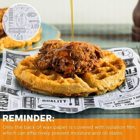 1000 Pieces Newsprint Wax Paper Sheets