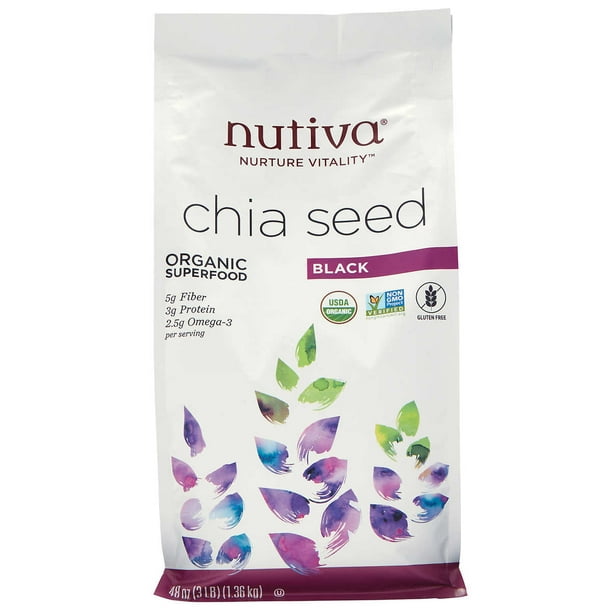 Nutiva Organic Black Chia Seed, 48 oz