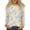 Light Blue, variant on WTOBBY Floral Print Women's Long Sleeve Round Neck T-shirt Casual Top Fashion Wear Stretch Fabric Comfort Fit Lightweight Material Daily Outfit Layering Piece Ideal for US Market,Camel L