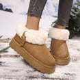 thumbnail image 4 of Lenago Womens Winter Boots Snow Shoes for Women Slip On Warm Slippers Warm Boots Wide Width Low Heel Snow Shoes Insulated Faux Fur Lined Winter Indoor & Outdoor Boots, 4 of 8