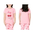 thumbnail image 2 of Topgal 3 Pieces Girls Cotton Pajamas Set Sung Fit Comfort Sleepwear for Little Kids Pink Cherry Sleepover PJ Size 6, 2 of 7