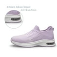 thumbnail image 5 of YHOON Girls Sock Shoes Kids Sneakers Slip on Walking Tennis Running Shoes Light Purple Big Kid Size 4, 5 of 7