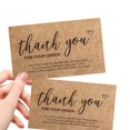thumbnail image 3 of Tarjetas de papel Kraft Natural de 30 piezas, tarjeta de pedido para tienda pequeña, tarjeta de decoración de regalo para pequeña empresa, 2022 nuevas, 3 of 4