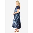 thumbnail image 2 of Woman Within Plus Size Petite Mixed Print Maxi Dress, 2 of 6