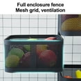 thumbnail image 4 of Rotating Storage Rack for Kitchen, 3 Tier Carbon Steel Fruit and Vegetable Storage Mesh Basket with Wheels Space Saving Kitchen Storage Cart Rotating Tower Organizer for Livingroom, 4 of 7
