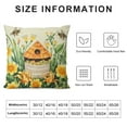 thumbnail image 5 of COMIO Summer Honey Bee Floral Pillow Covers Farmhouse Bee Decor Throw Pillows Yellow Pillows Case Decorative for Home, 5 of 5