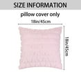 thumbnail image 5 of Unique Bargains Decorative Pillow Covers Modern Heart Pattern Pillow Covers (2 Count) Pink 18" x 18", 5 of 6