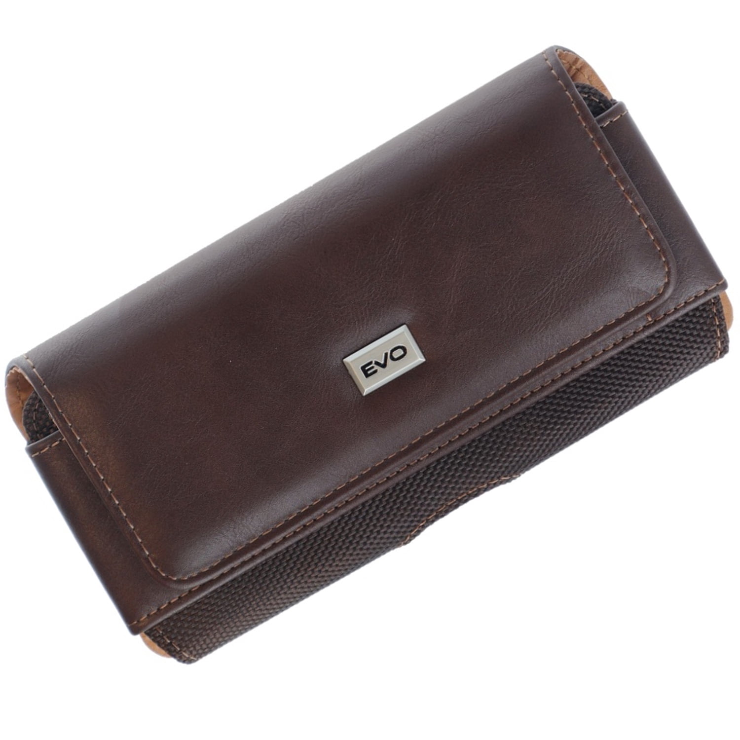 EVO 5" Horizontal Leather Carry Case with Textured Finish - Brown