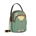 thumbnail image 7 of FORMRS Crossbody Bag for Women Quilted Travel Shoulder Cell Phone Purse with Chain Strap Handbag, Lemon Glass, 7 of 7